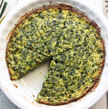 Crustless Spinach Quiche - Healthy Recipes Blog