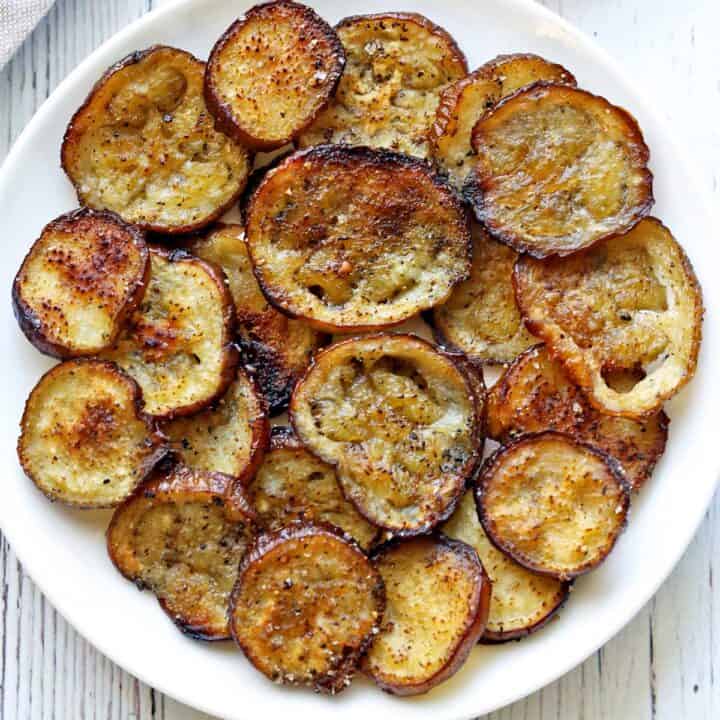 Crispy Eggplant Chips Healthy Recipes Blog