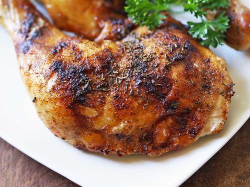Baked Chicken Legs  Crispy Oven Baked Chicken Legs - Sweet and