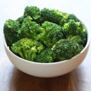Microwave broccoli.
