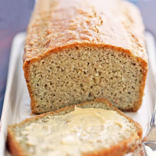 Keto almond flour bread.