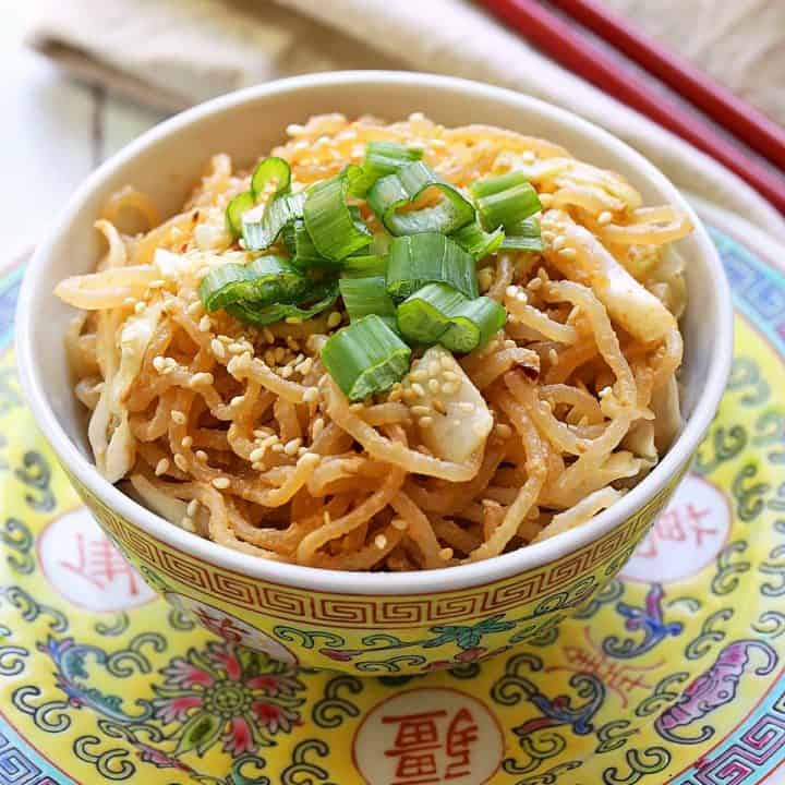 Shirataki Sesame Noodles Healthy Recipes Blog