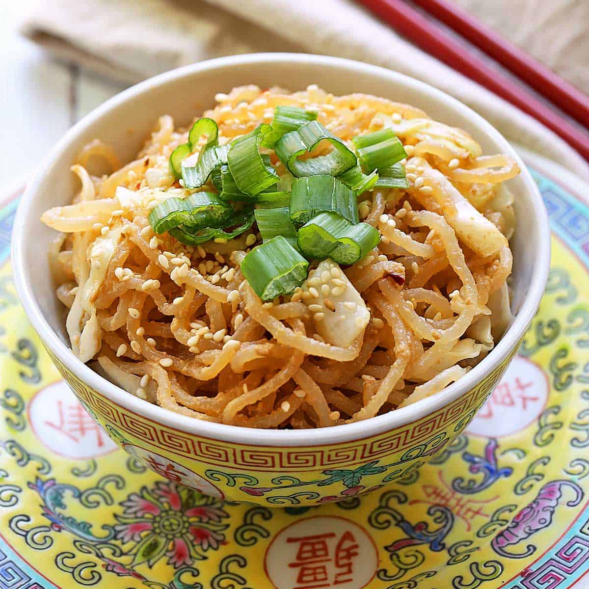 Shirataki Sesame Noodles - Healthy Recipes Blog