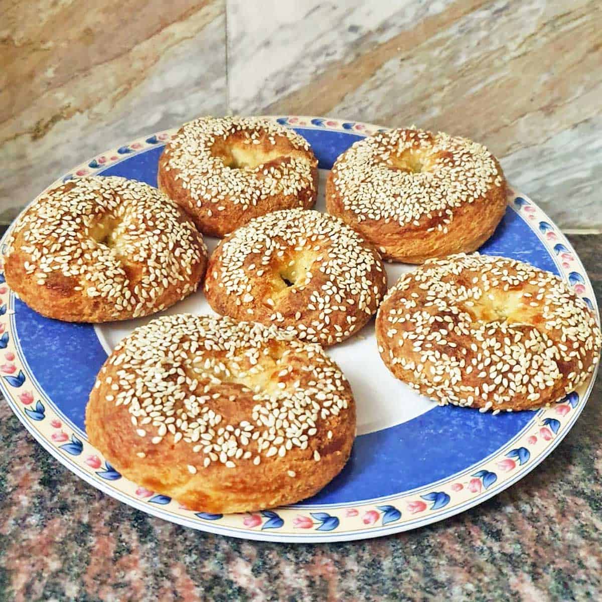 Keto bagels made by Vered DeLeeuw's dad.