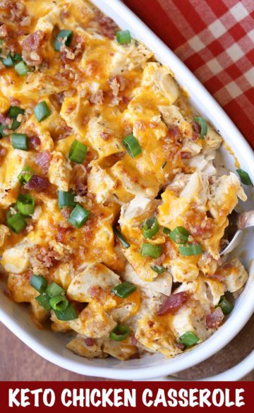 Cheesy Keto Chicken Casserole - Healthy Recipes Blog