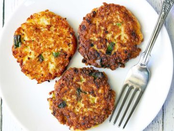 Crispy Cauliflower Fritters - Healthy Recipes Blog