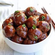 Sweet and Sour Meatballs.