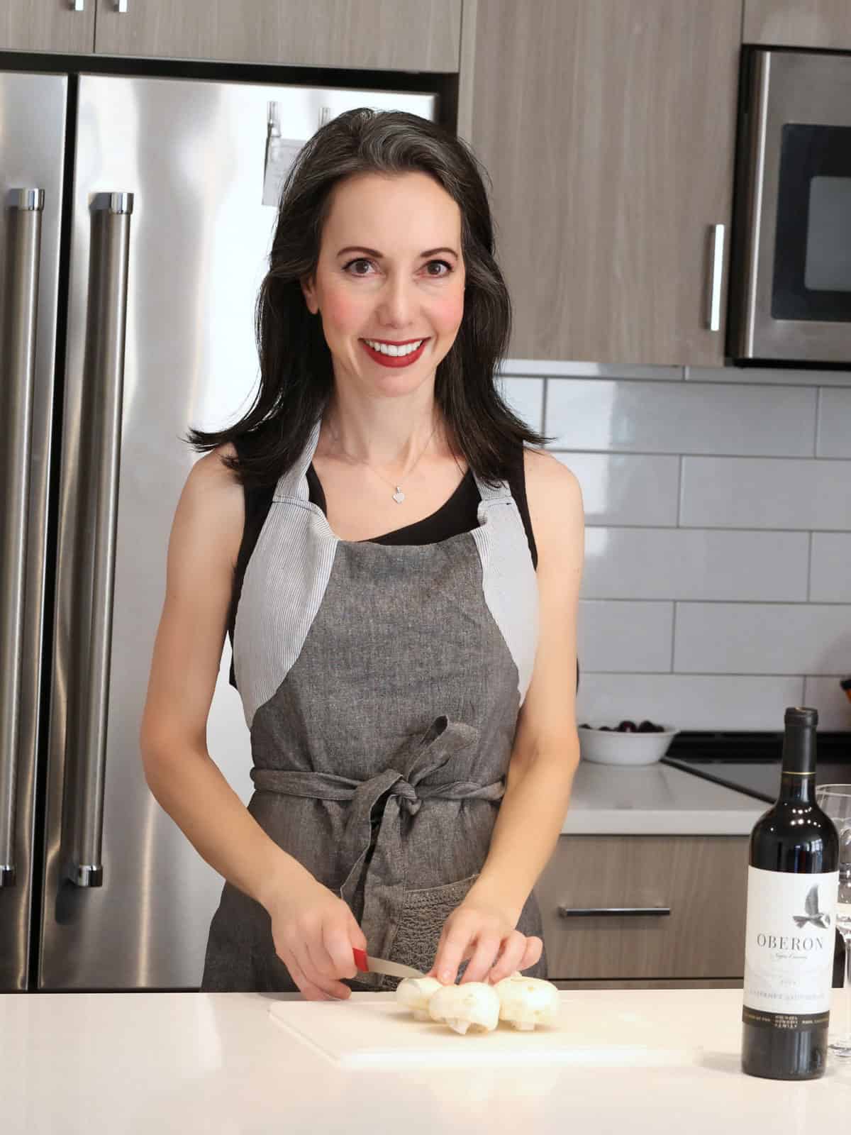 Vered DeLeeuw in her kitchen. 