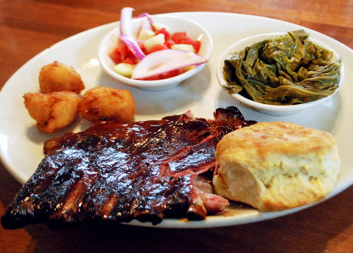 North Carolina bbq served at The Pit restaurant in Raleigh. 