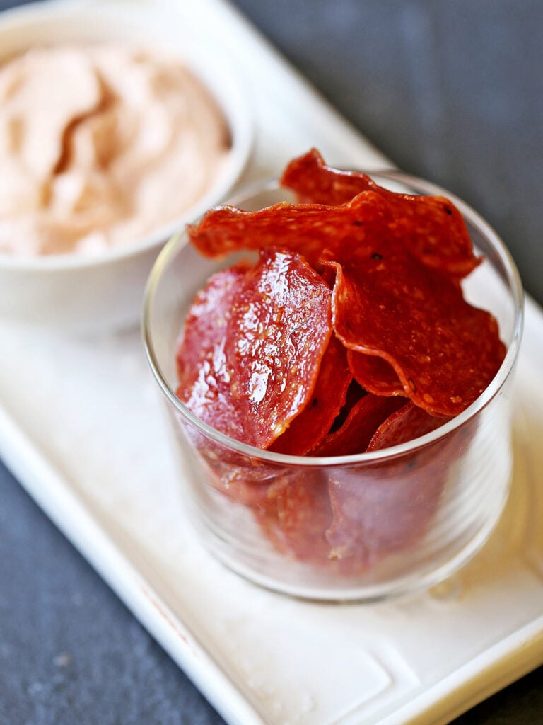 Baked Salami Chips Healthy Recipes Blog