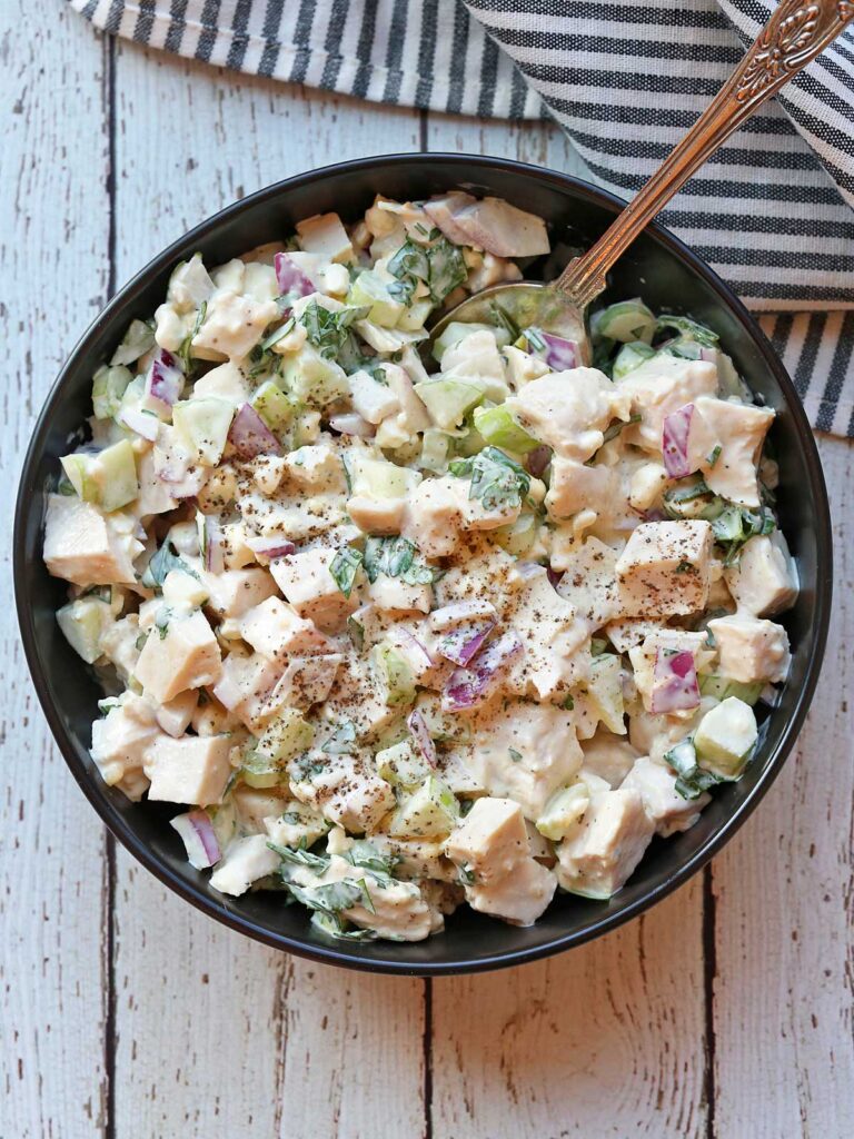 Creamy Leftover Turkey Salad - Healthy Recipes Blog