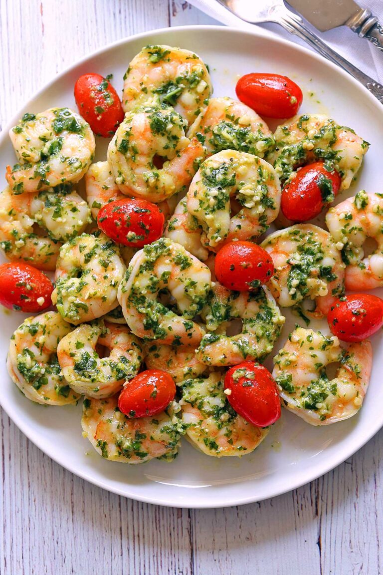 Pesto Shrimp Recipe - Healthy Recipes Blog