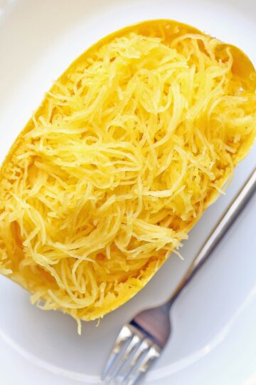 Microwave Spaghetti Squash - Healthy Recipes Blog