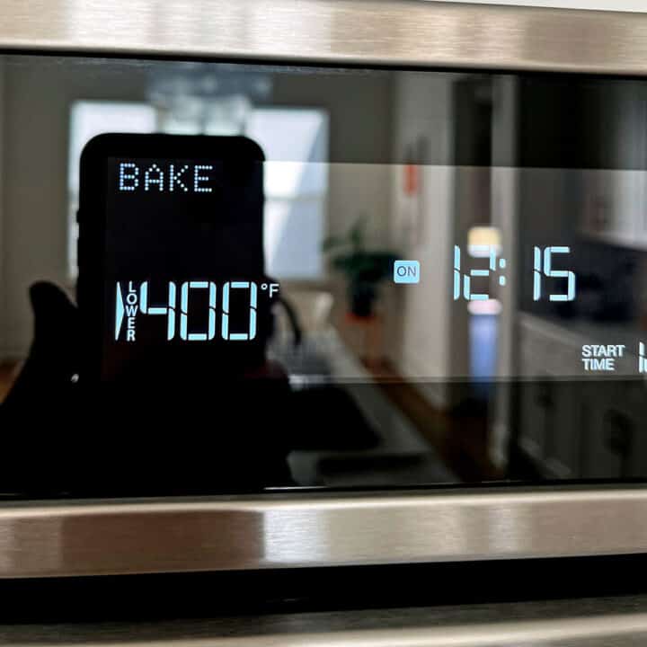 Oven set to 400°F.