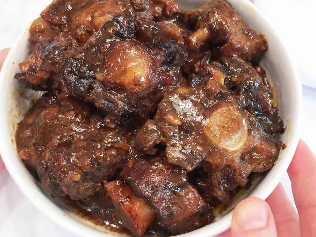 Oxtails are served.