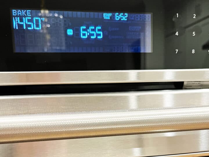 Oven preheated to 450°F.
