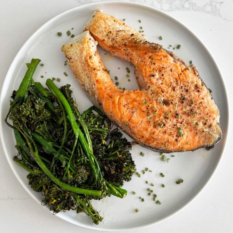 Pan-Fried Salmon Steak - Healthy Recipes Blog