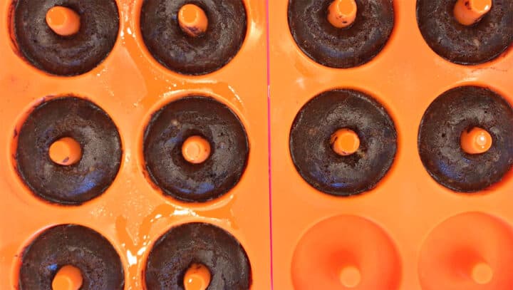 The donuts are ready in the pan.
