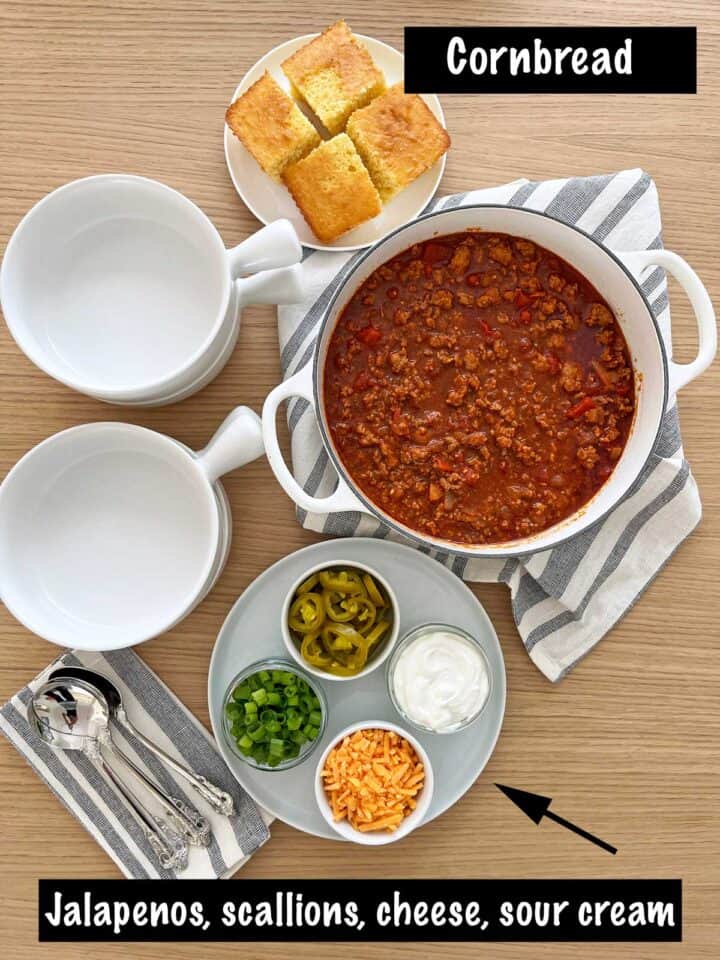 How to serve a no-bean chili.