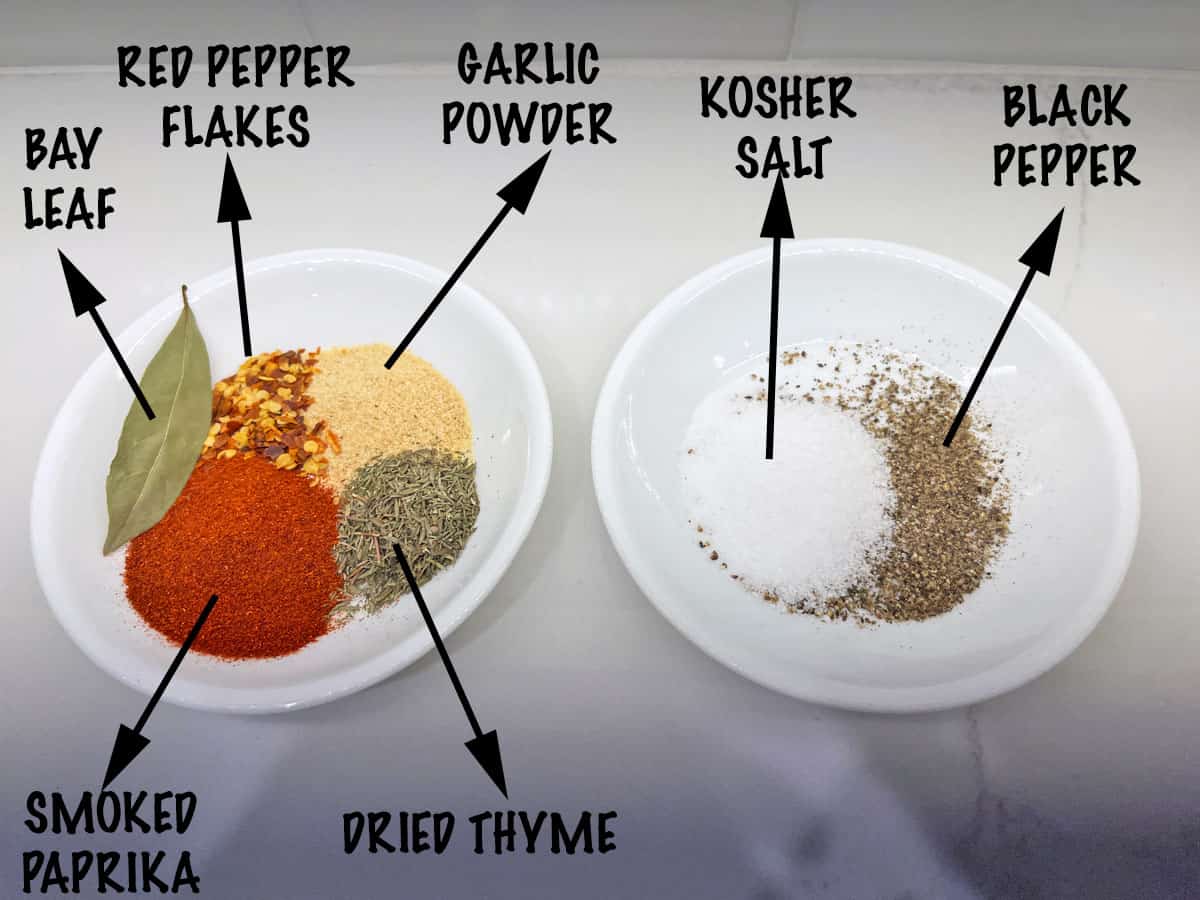 Spices for pork stew.