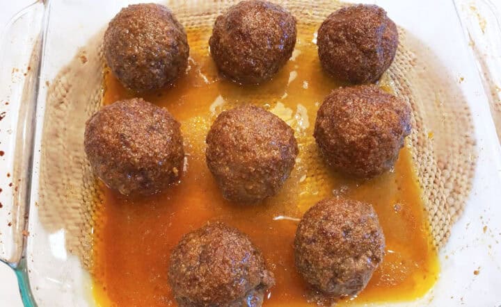 The meatballs are ready.