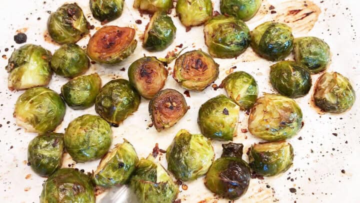 The sprouts are ready in the pan.