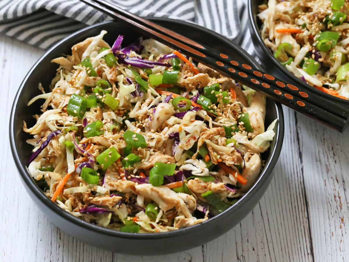Chinese Chicken Salad with Homemade Sesame Dressing