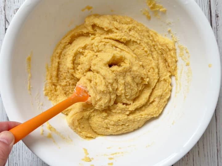 The batter after adding a tablespoon of water.