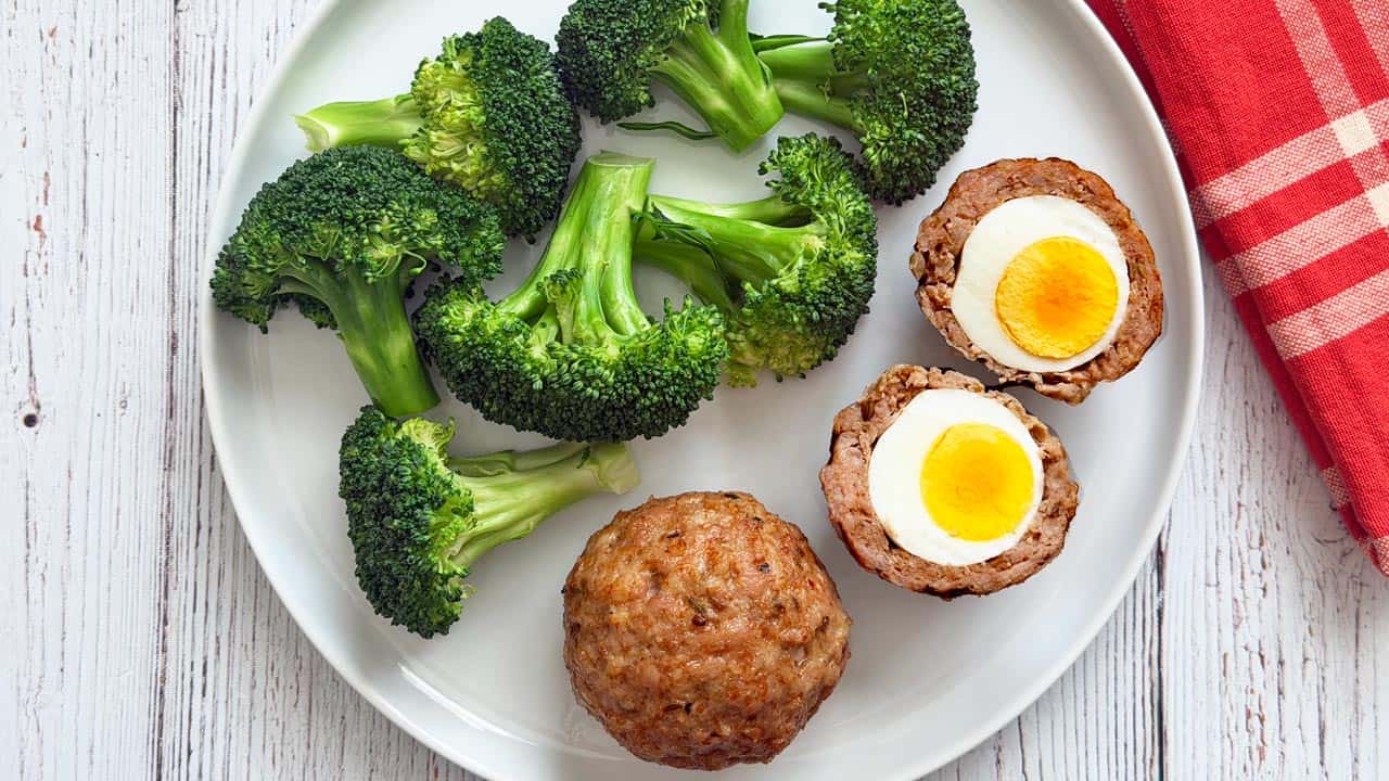 Easy Baked Scotch Eggs Recipe (2 Ingredients)